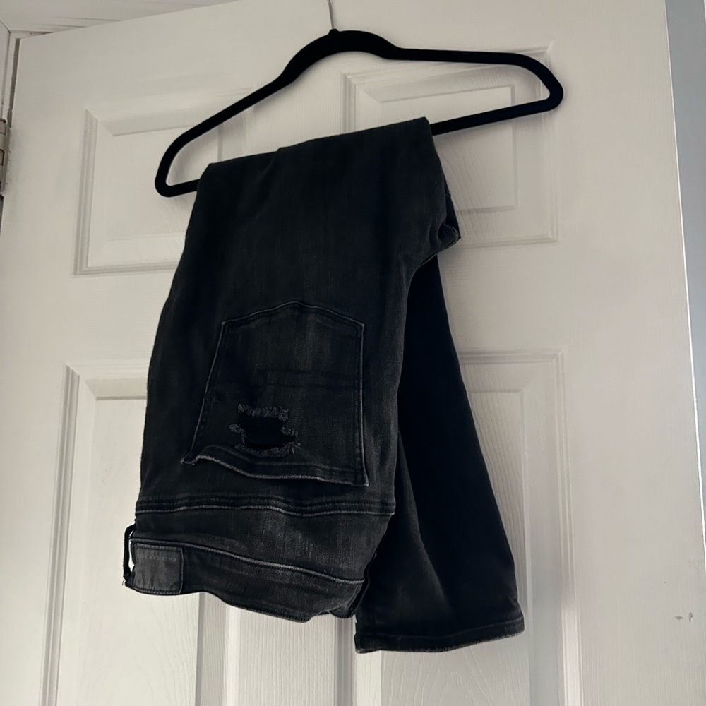 Black ripped jeans
